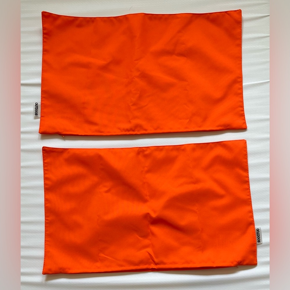 Neon Orange Outdoor Pillow Cases